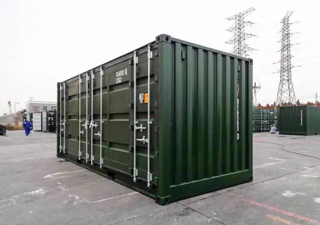20-Fuß-Grüncontainer mit offener Seite