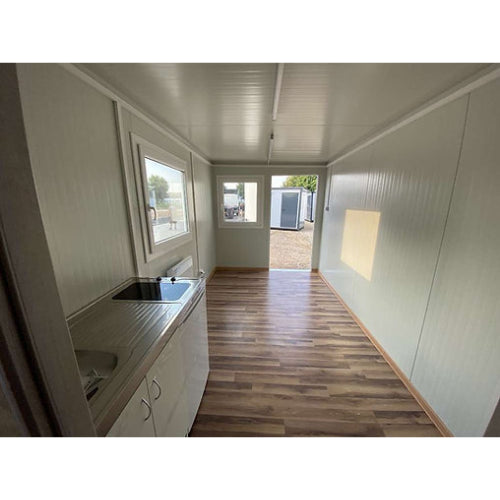 Bürocontainer 6,00 × 2,40m mit toilette, dusche und küche