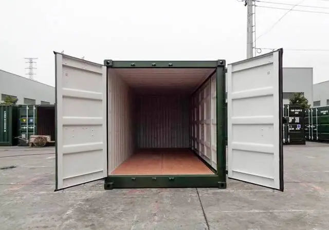 20-Fuß-Grüncontainer mit offener Seite