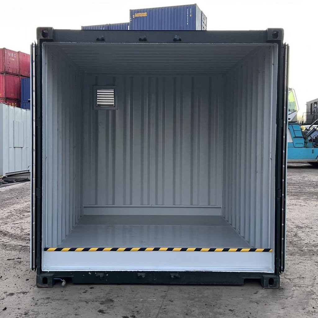Neuer grauer 10-Fuß-HC-Seecontainer