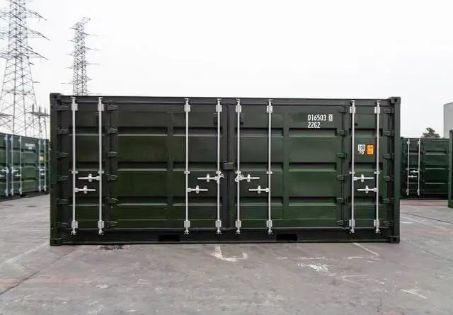 20-Fuß-Grüncontainer mit offener Seite
