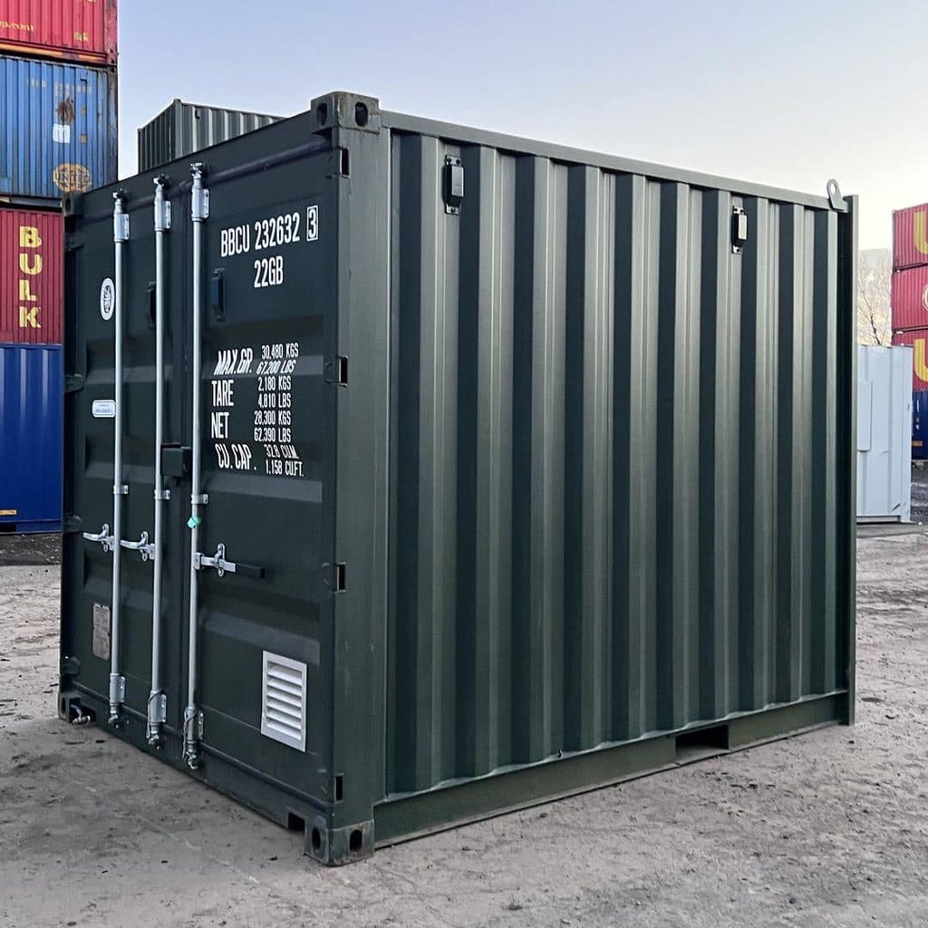 Neuer grauer 10-Fuß-HC-Seecontainer