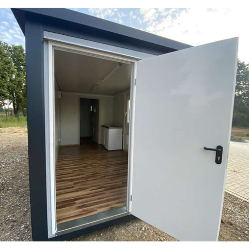 Bürocontainer 6,00 × 2,40m mit toilette, dusche und küche