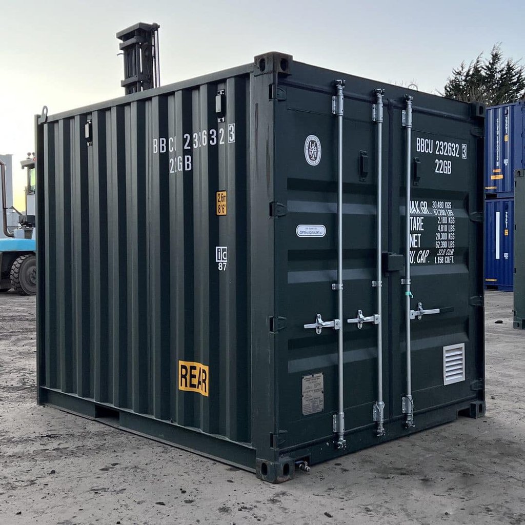 Neuer grauer 10-Fuß-HC-Seecontainer