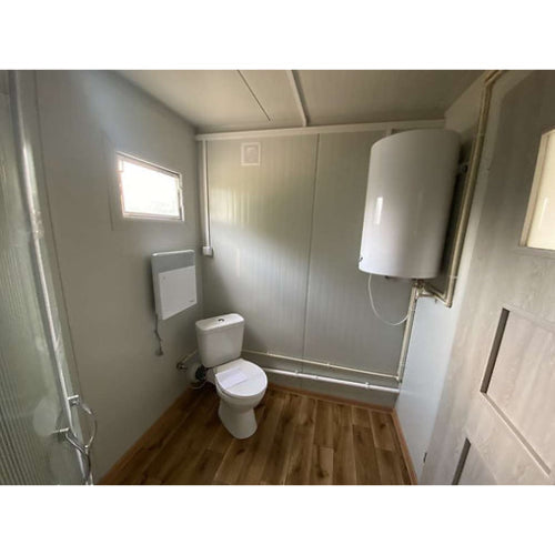 Bürocontainer 6,00 × 2,40m mit toilette, dusche und küche