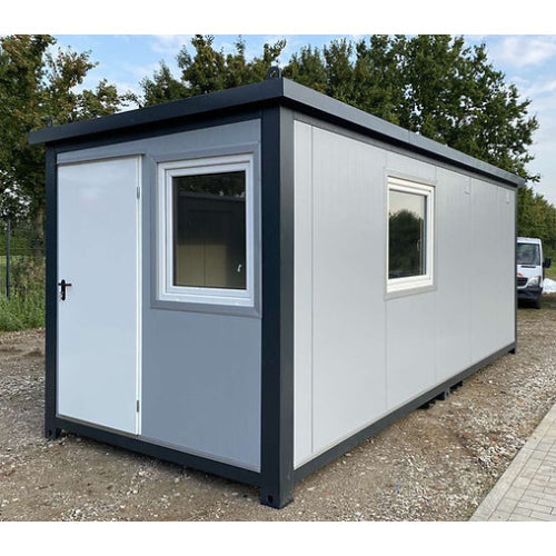 Bürocontainer 6,00 × 2,40m mit toilette, dusche und küche