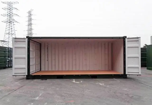 20-Fuß-Grüncontainer mit offener Seite
